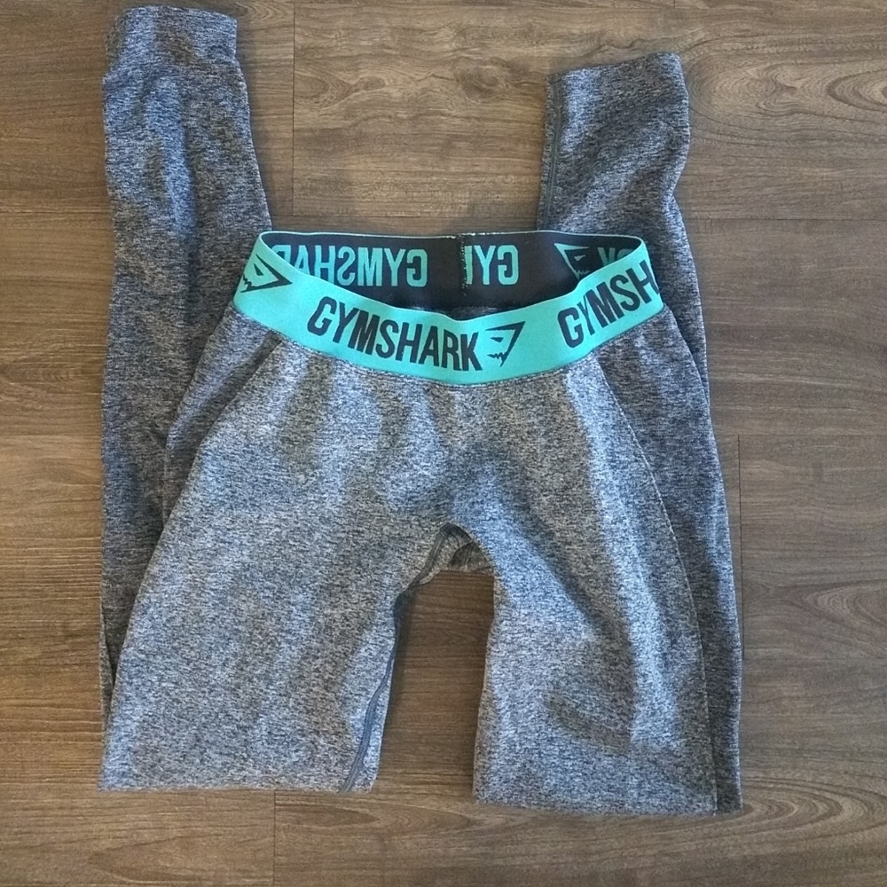 Gymshark Flex Leggings Pale Turquoise/ Charcoal